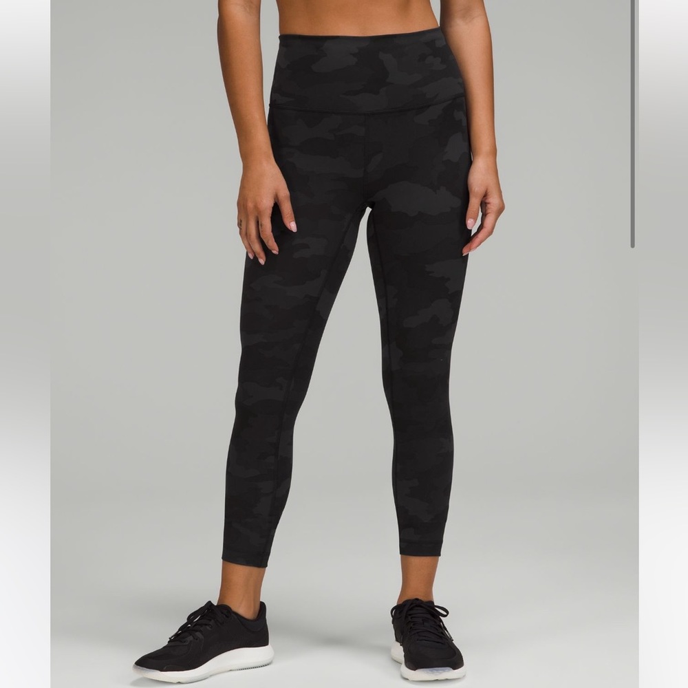 Lululemon Wunder Train Leggings, 25”, Heritage 365 Camo Deep Coal Multi, 8